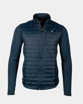 Navy Hybrid Jacket High Loft Insulation