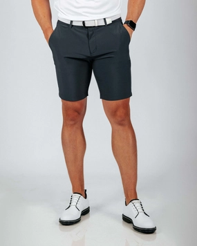 Men's Dark Gray Golf Shorts HeatRegulating NoiseReducingFabric