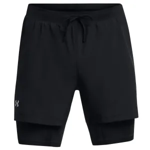 Under Armour Launch 5 inch 2-in-1 Shorts - Mens - Black/Reflective