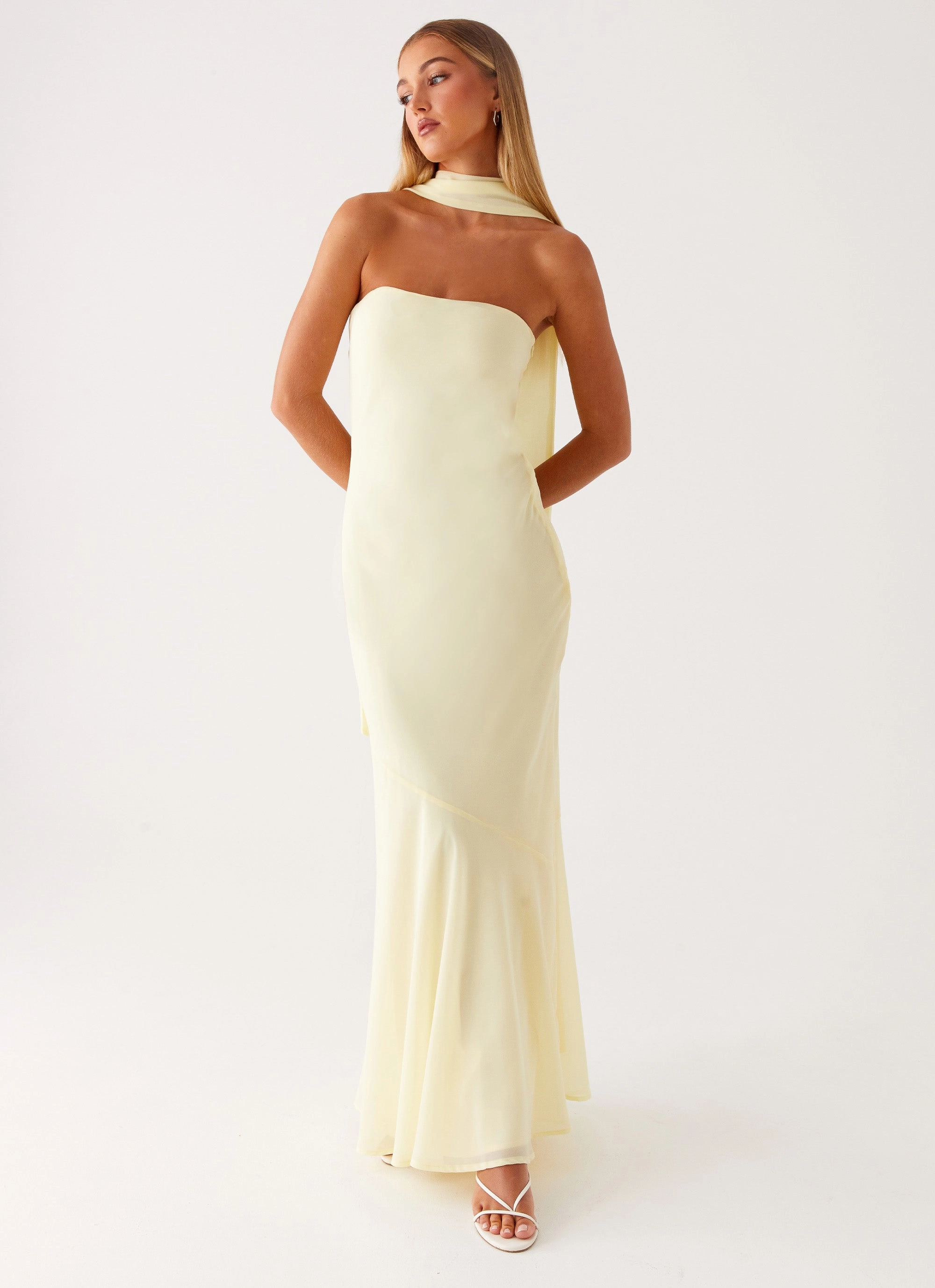 Under The Pagoda Maxi Dress - Yellow Easy Pairing BiasCutSilhouette