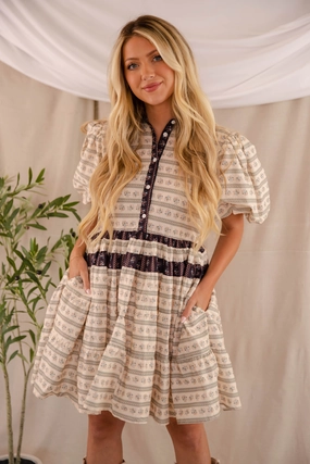 Another World Dress Dress-Up Style Tiered Skirt