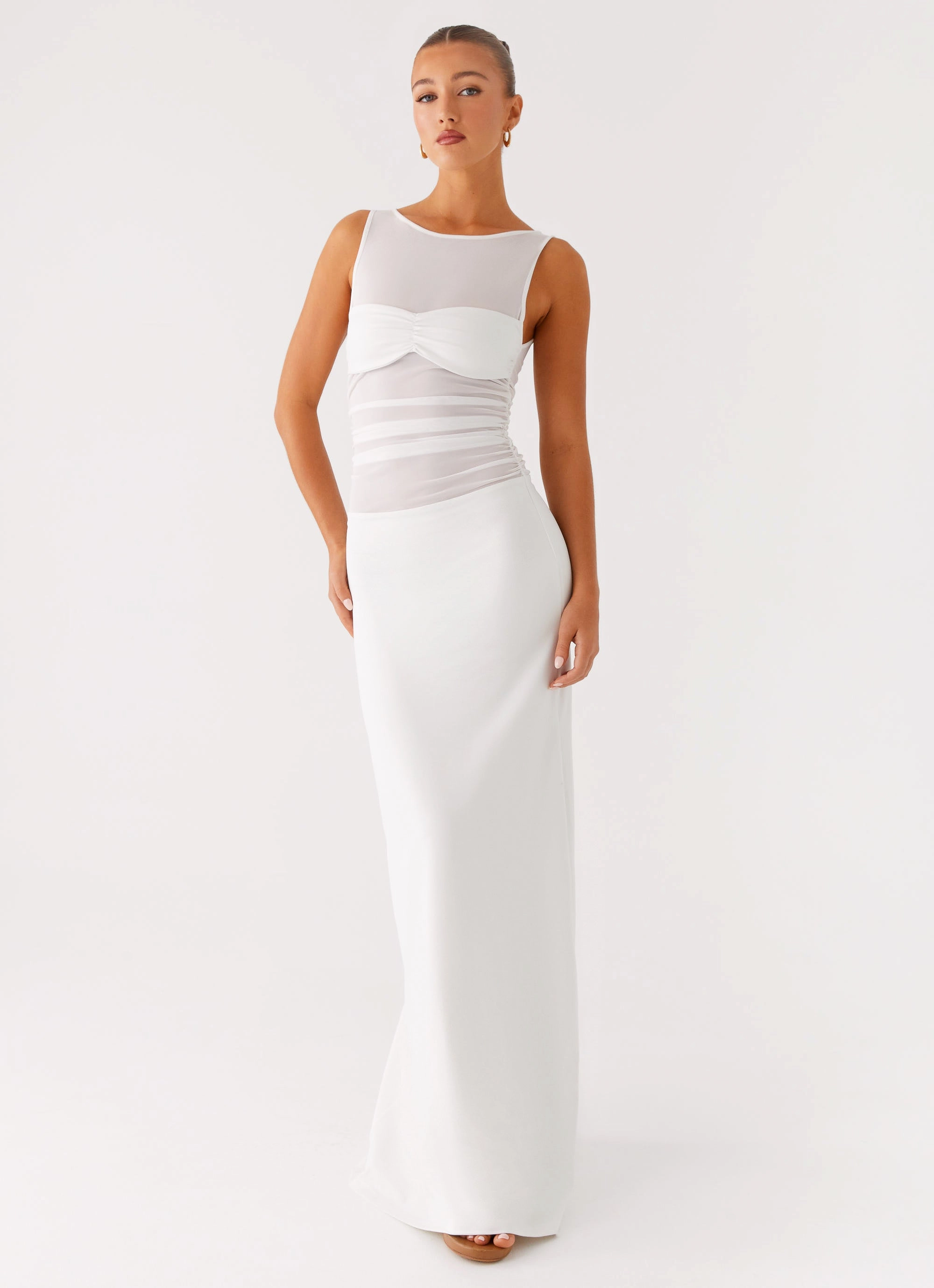 Luxe Fabric Wesley Maxi Dress - Ivory