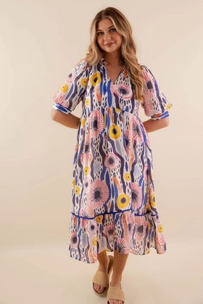 Live Soft RESTOCK: Sips and Sunshine Midi Dress