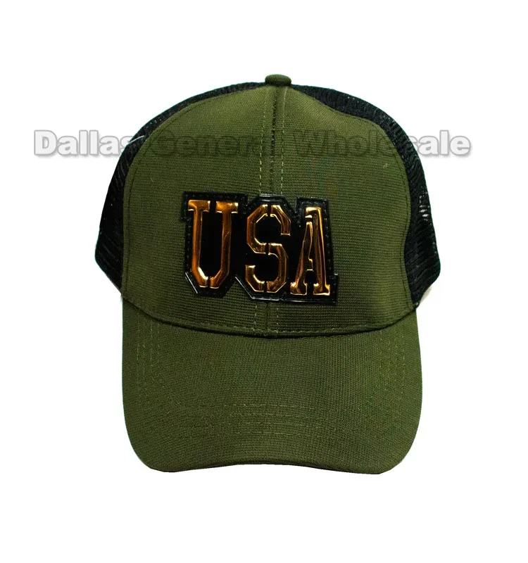 USA Casual Mesh Trucker Caps Wholesale