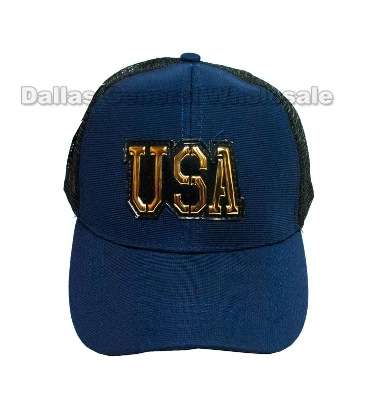 USA Casual Mesh Trucker Caps Wholesale