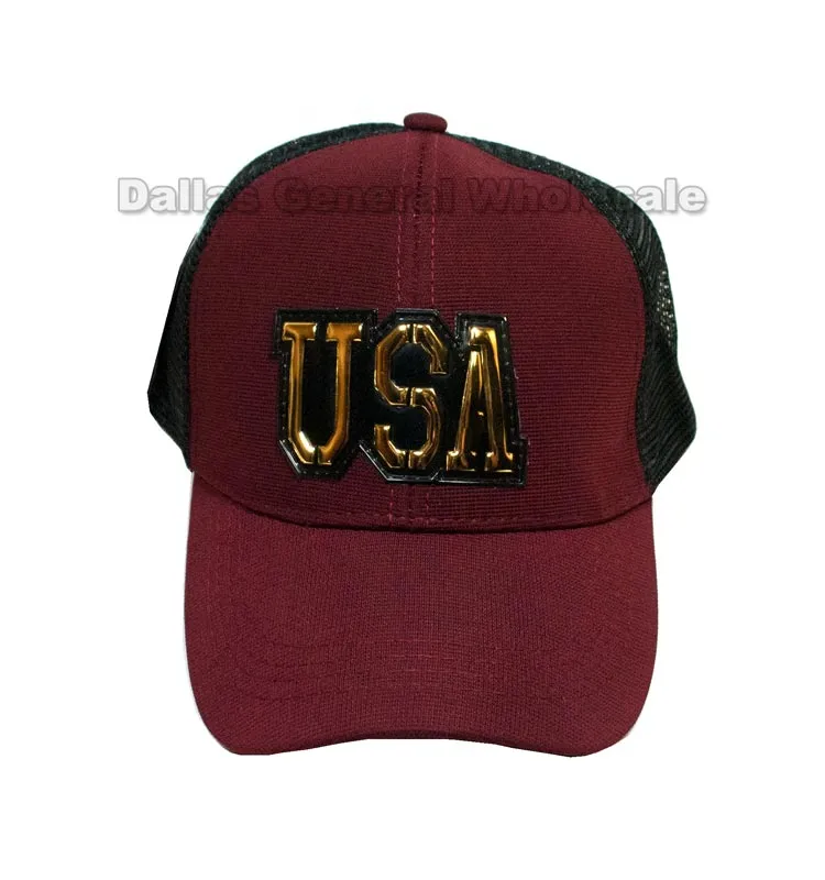 USA Casual Mesh Trucker Caps Wholesale