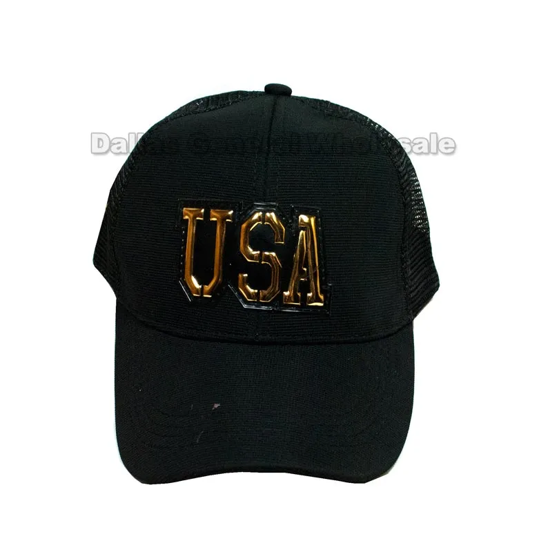 USA Casual Mesh Trucker Caps Wholesale