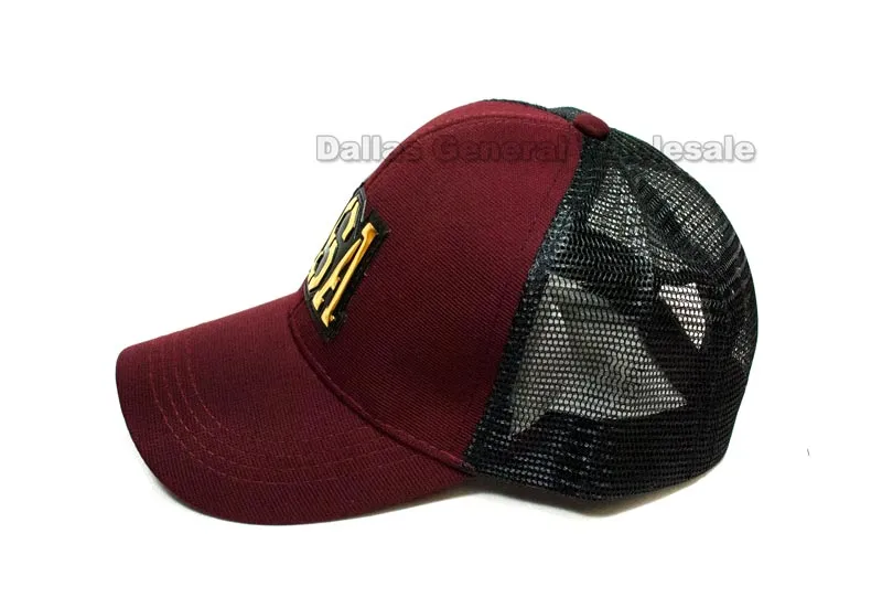 USA Casual Mesh Trucker Caps Wholesale