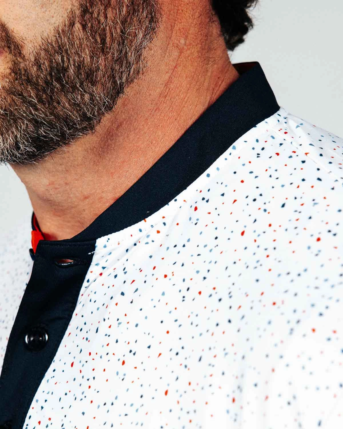 Adjustable Collar System USA Confetti Blade Polo