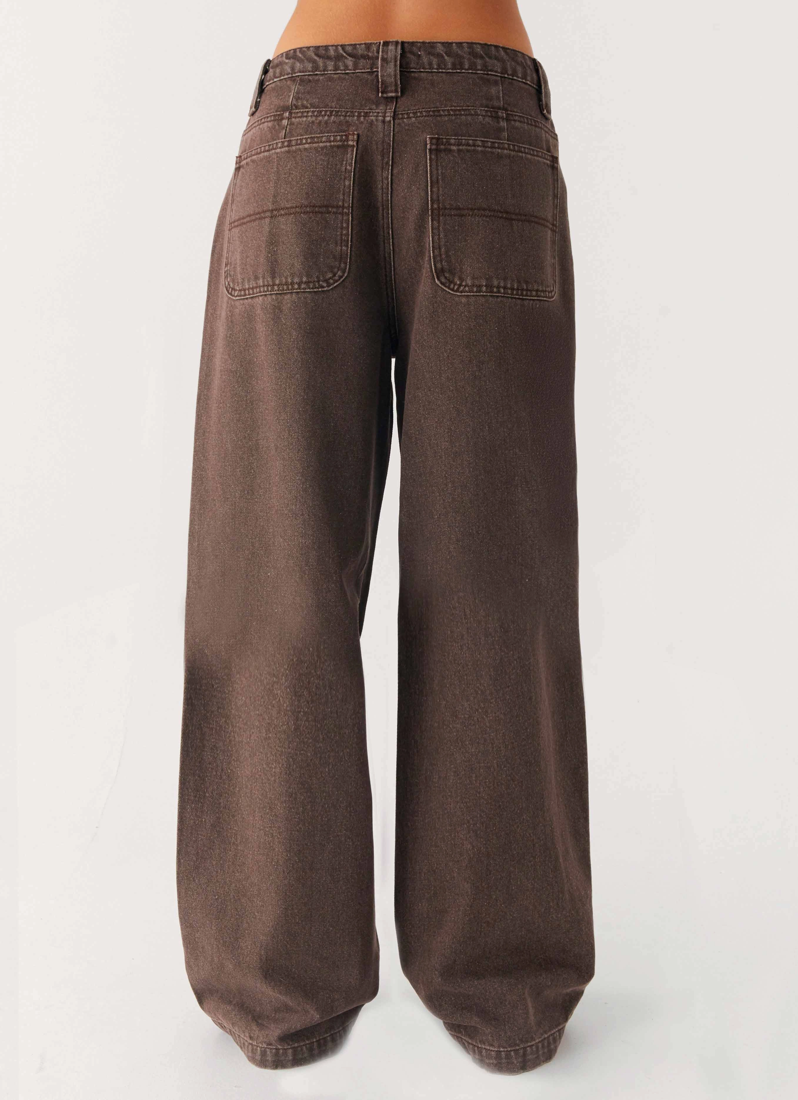 Midwest Low Rise Jeans - Light Wash Chocolate Reflective Safety Accents PocketPlacement