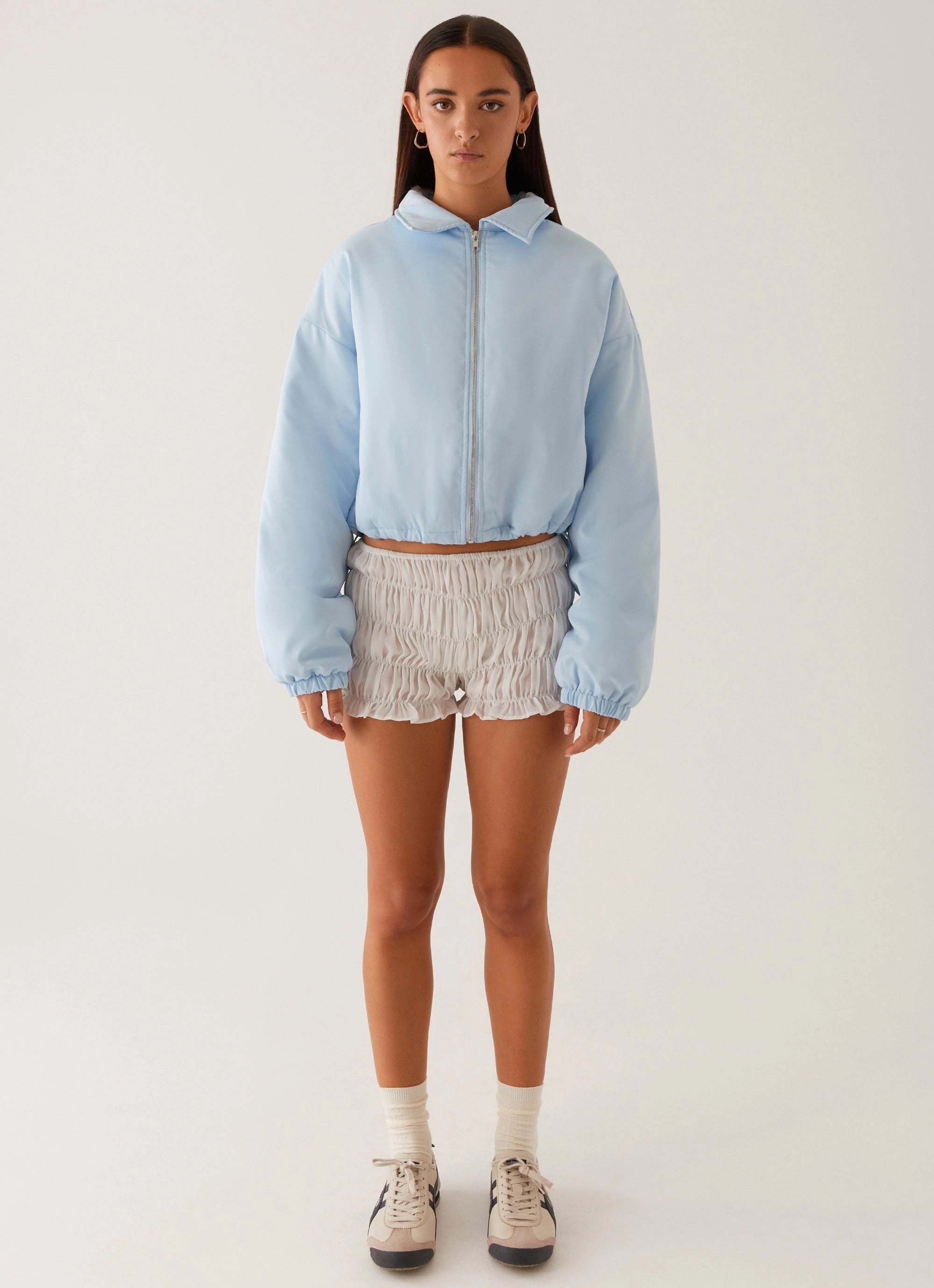 Baltimore Bomber Jacket - Pale Blue Comfy Fit Piece