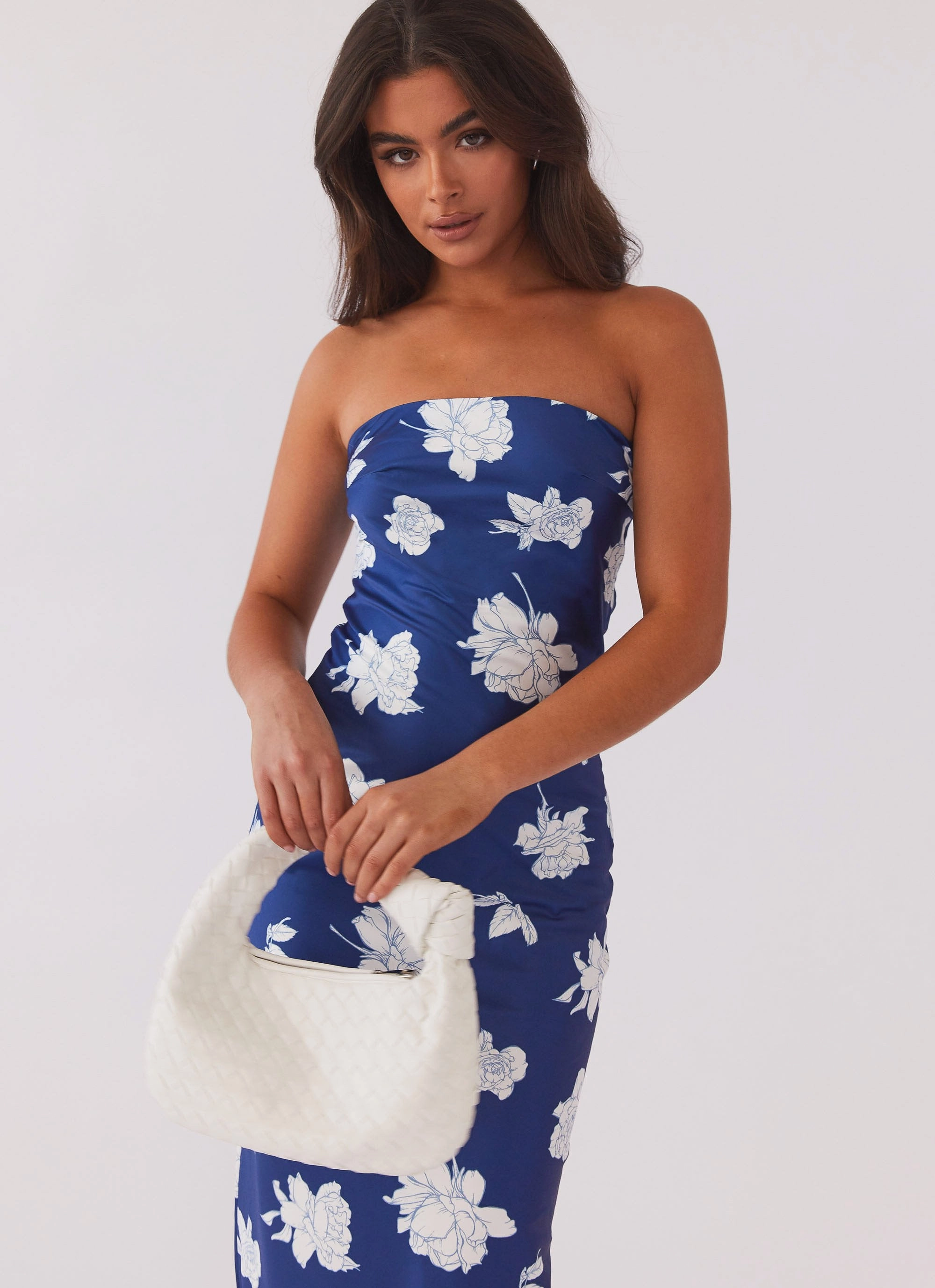 Soft Profile What I Want Maxi Dress - Navy Flora