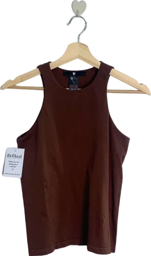 V by Very Brown Tank Top UK Size 16-20