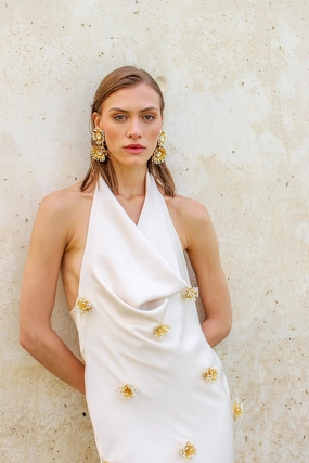 Thermal-Lined Lightweight Material Pissenlits Dress