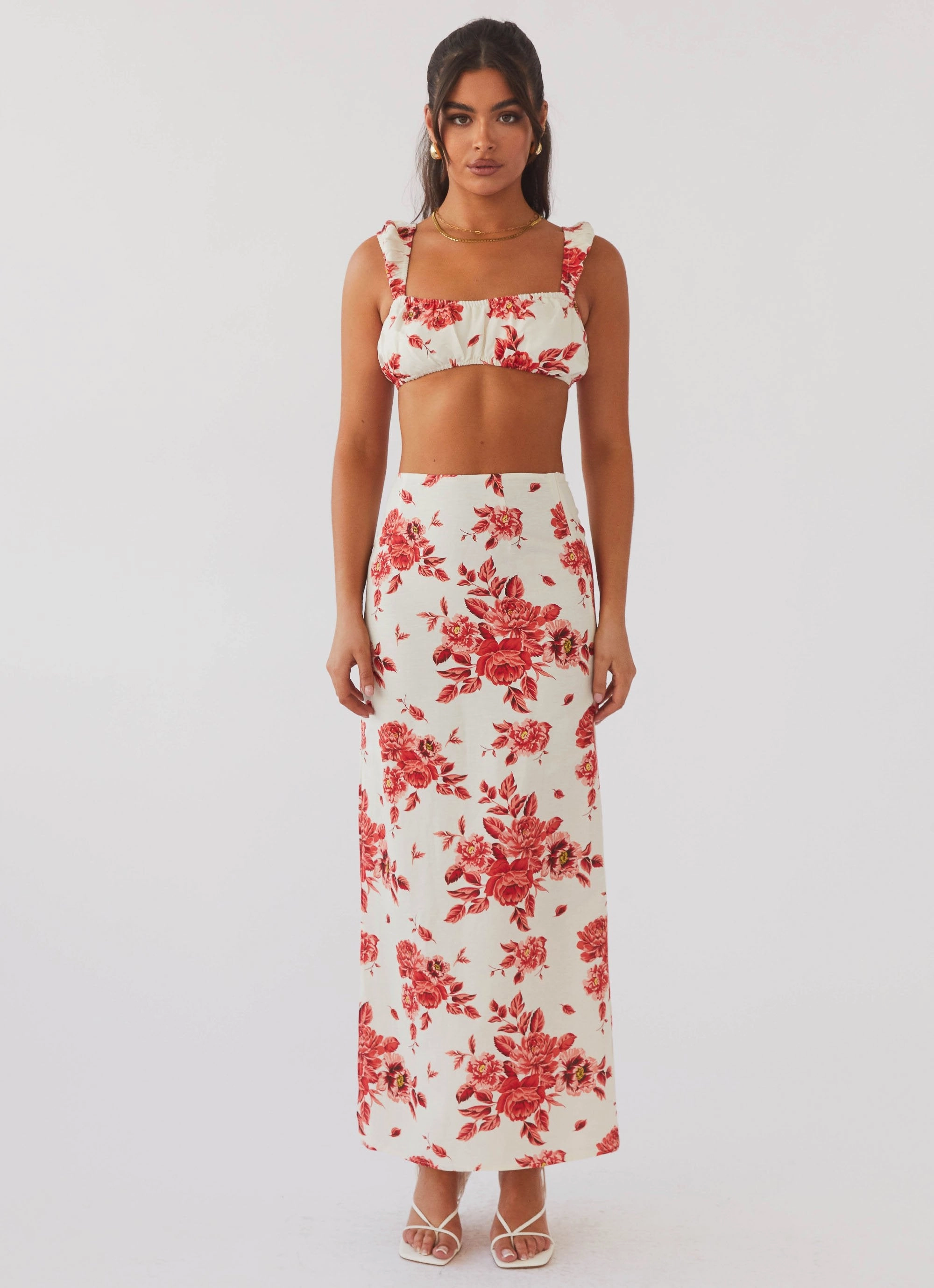 Active Tee LightReflective Valencia Villa Bralet Top - Rosa Floria