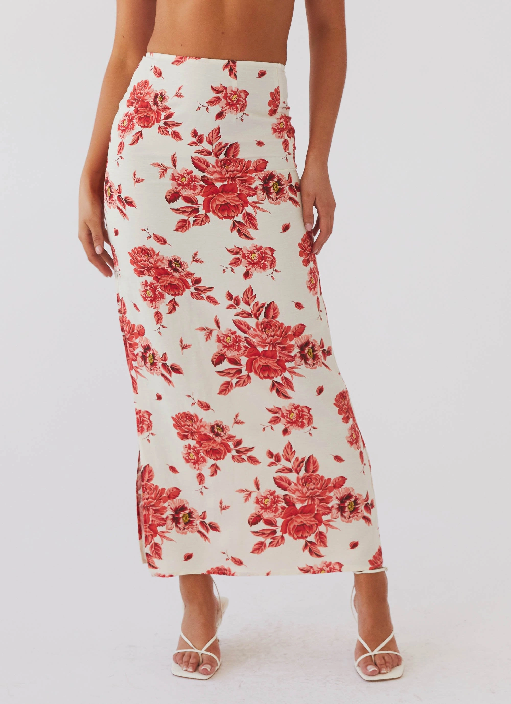 Valencia Villa Maxi Skirt - Rosa Floria Compression Fit Technology