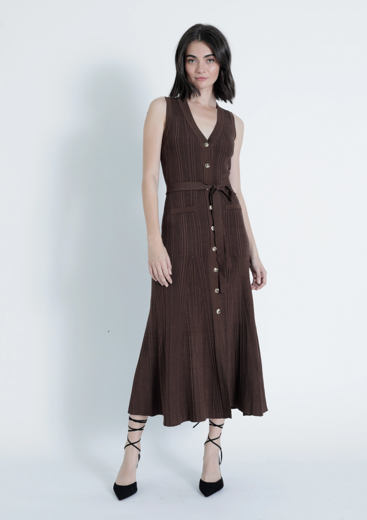 Valeria Knit Maxi Dress High-waisted evening piece