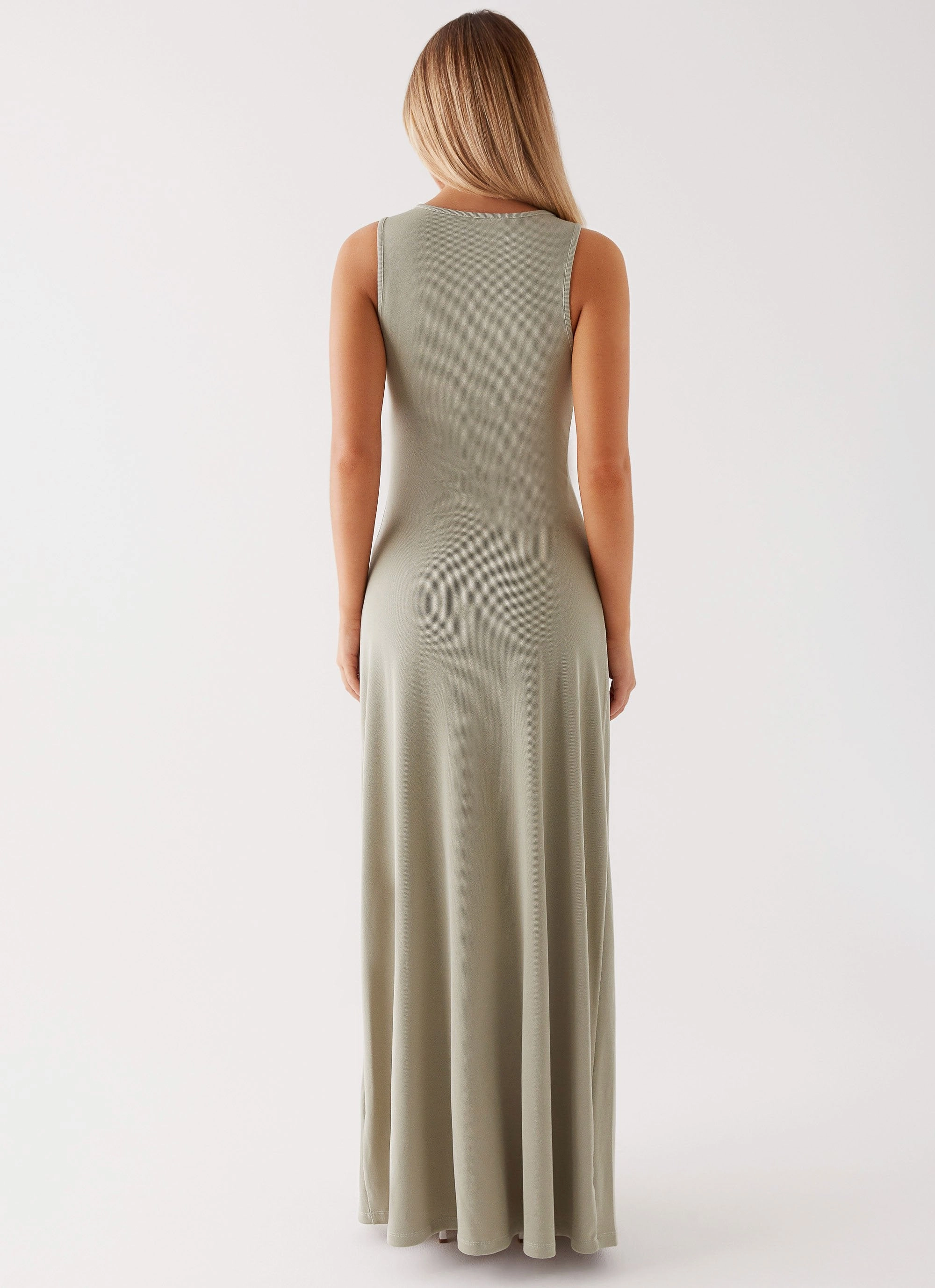 Airy Drape animal-print Valli Maxi Dress - Sage