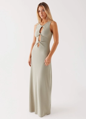 Valli Maxi Dress - Sage Comfortable Look