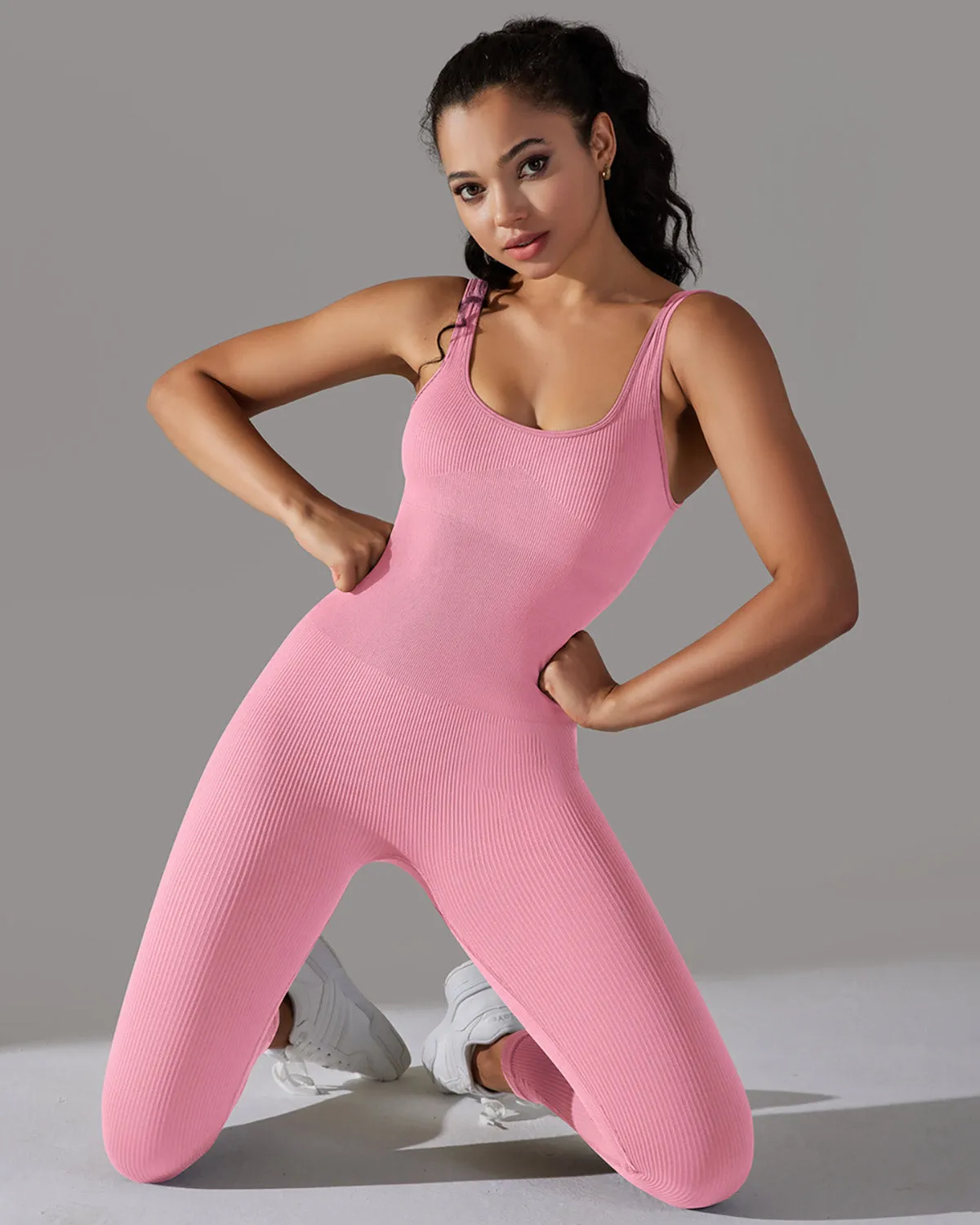 Veda Seamless Jumpsuit - Pink