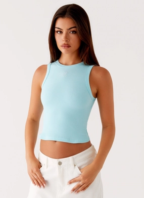 Soft Touch Veda Tank Top - Turquoise