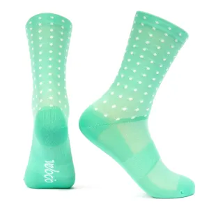 VELOCIO SOCKS GRID DOT SIGNATURE CELESTE