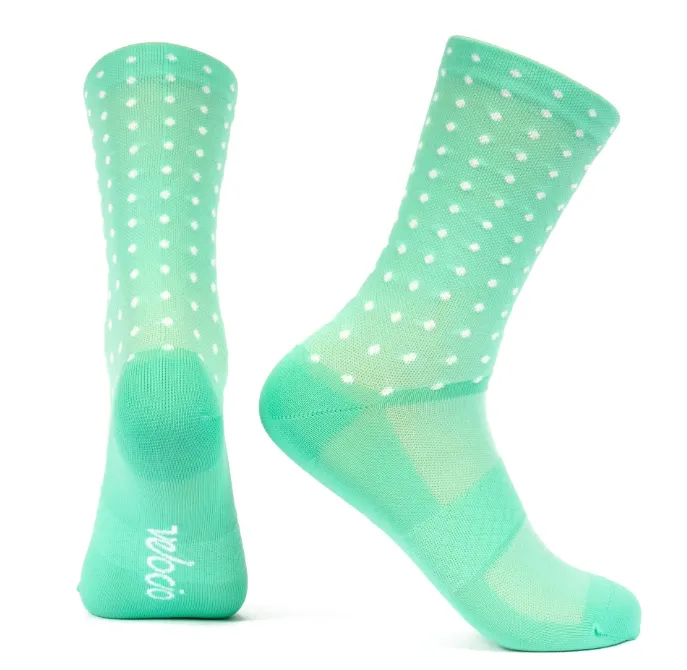 VELOCIO SOCKS GRID DOT SIGNATURE CELESTE
