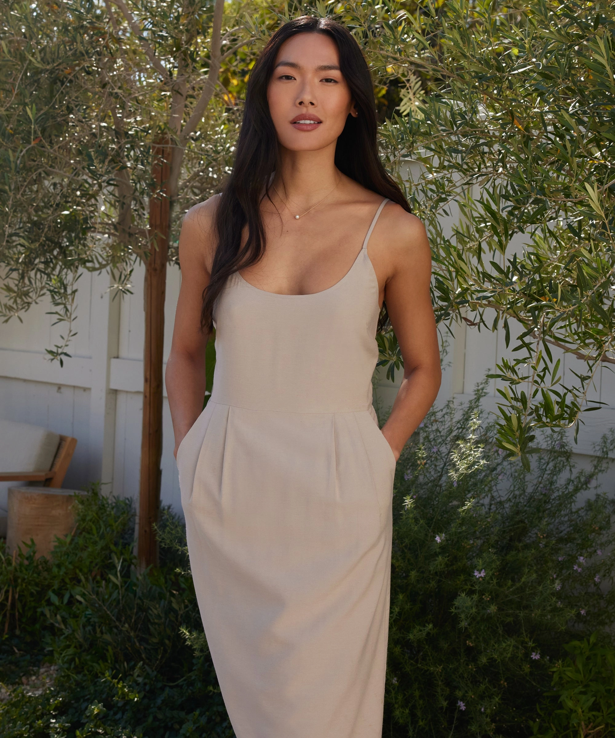 Rove Dress Flattering Waist Design Natural Texture