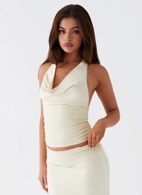 Office Look Rayne Top - Yellow