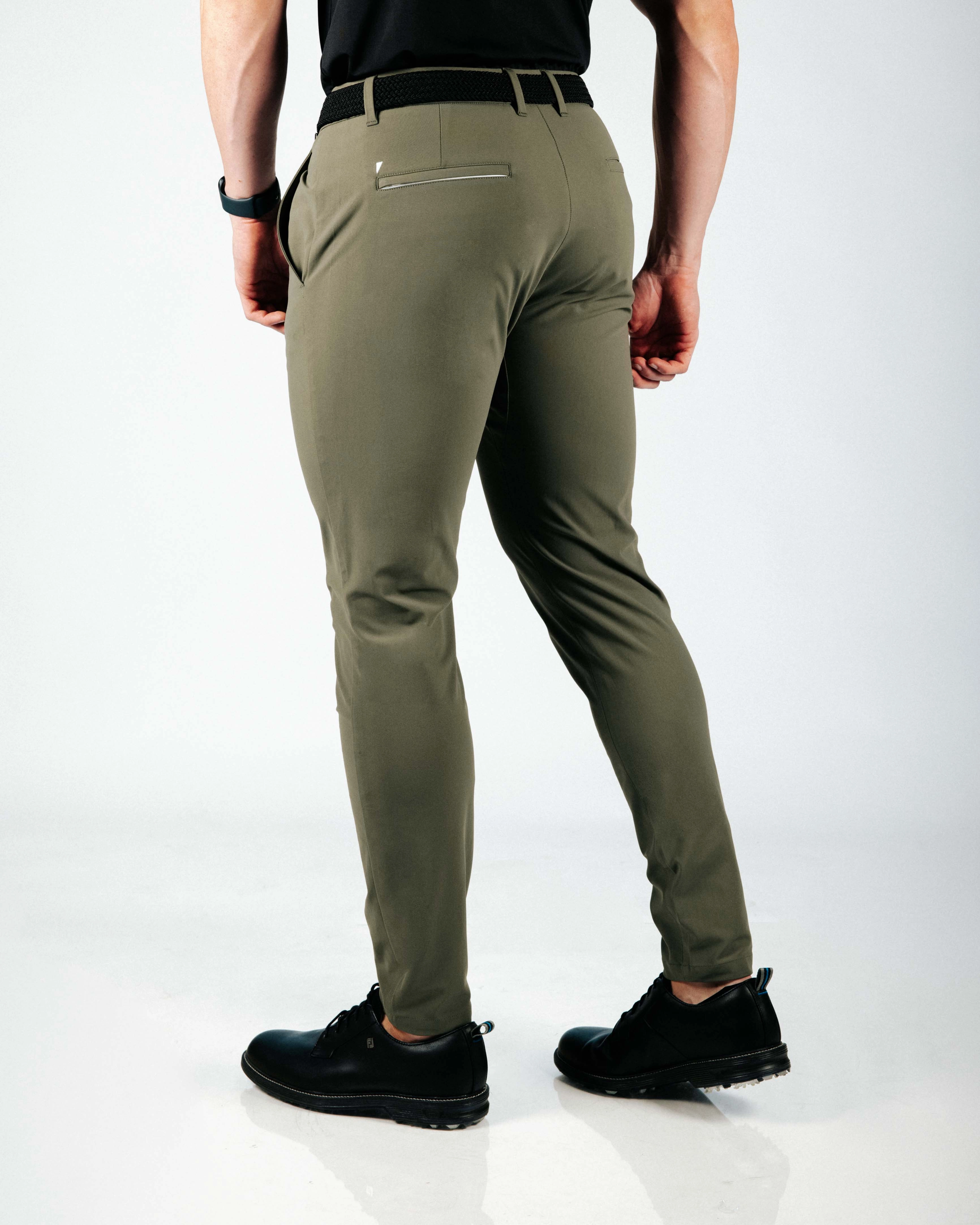 Daywear Layered Look Forest Green Traditional Pants