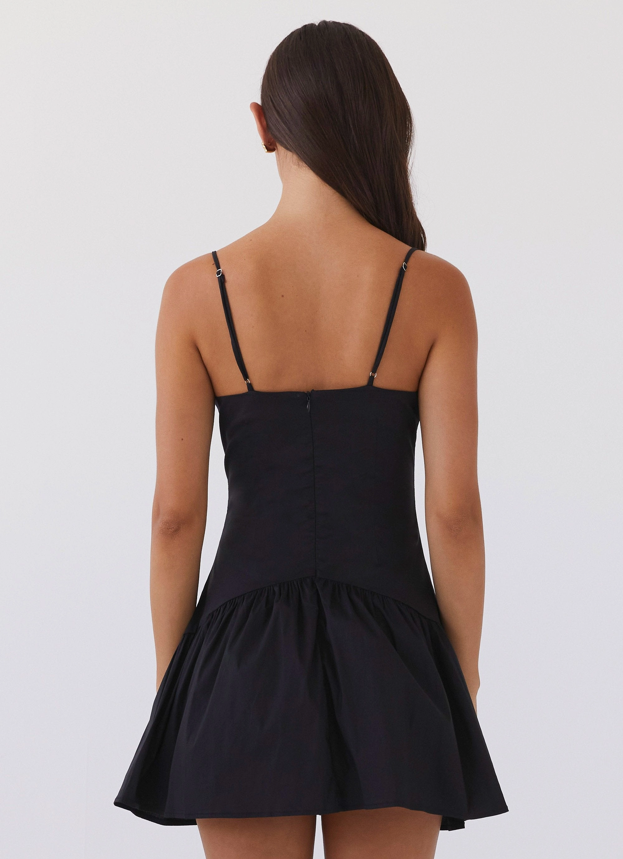 Wave Soft Sharp Mood Endless Summer Mini Dress - Black