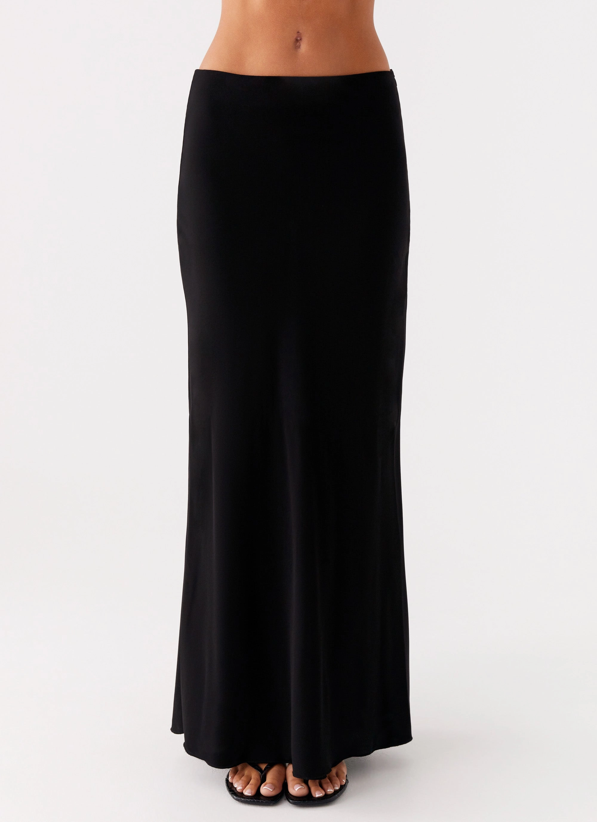 Secure fit Quick Wear Michaella Chiffon Maxi Skirt - Black