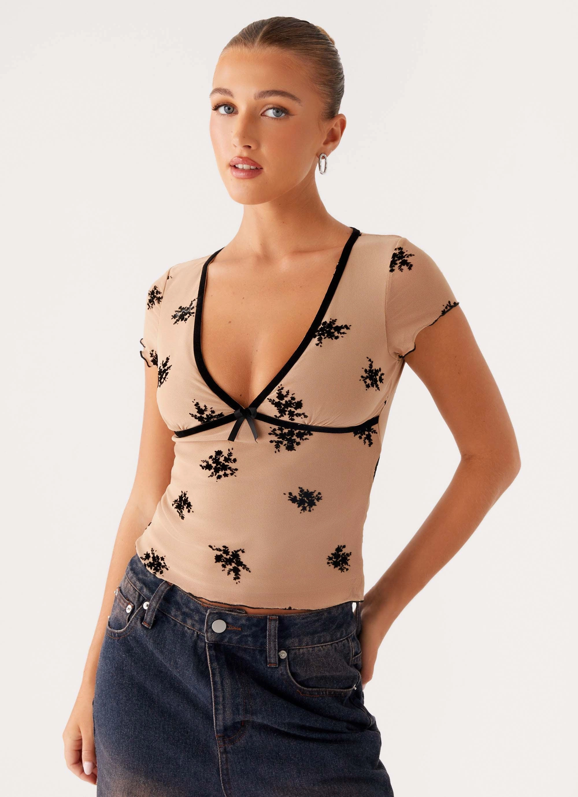 Rocca Top - Nude PreShrunk Fabric