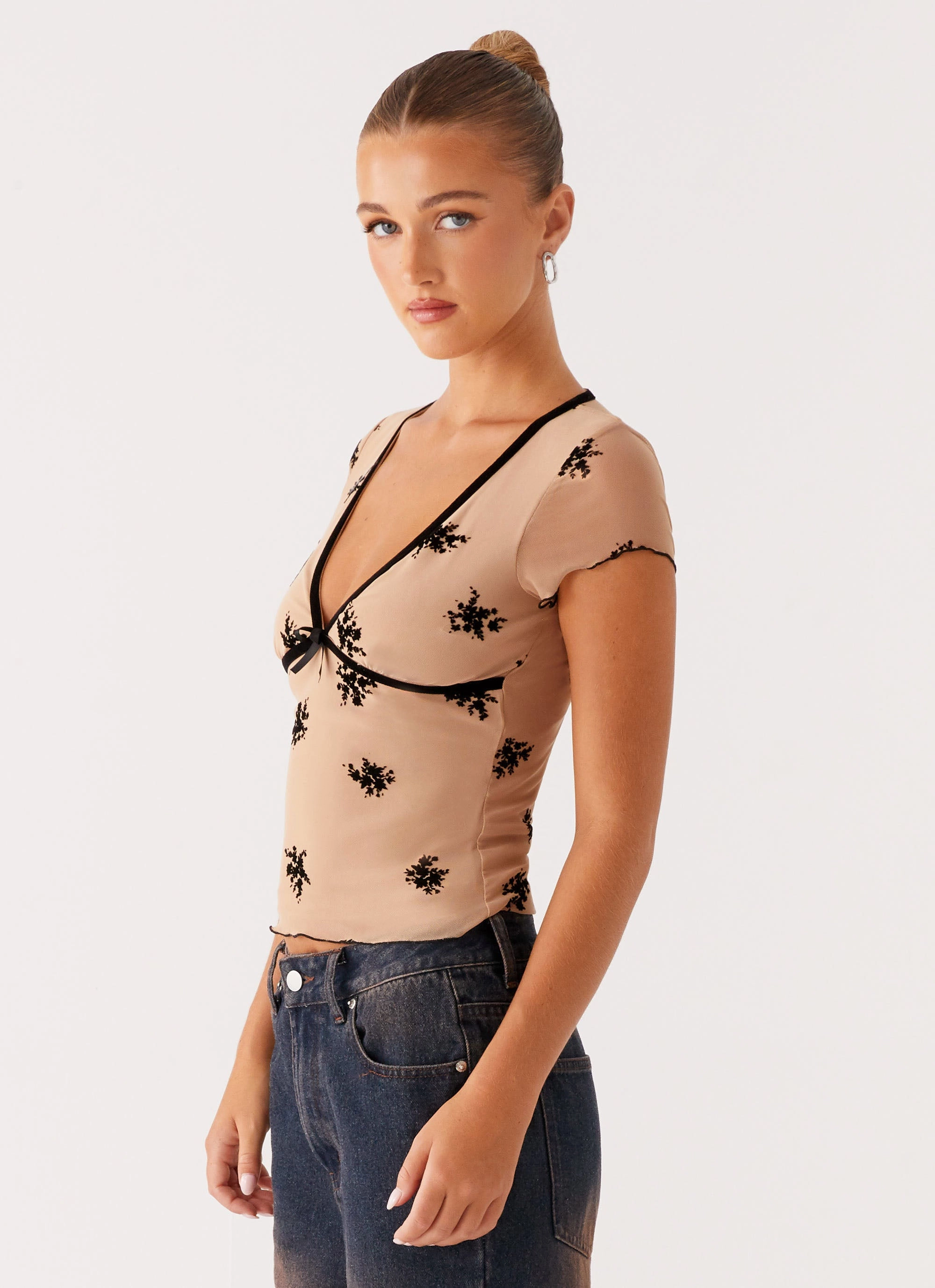 Wicking Inner Lining TemperatureRegulating Fabric Rocca Top - Nude