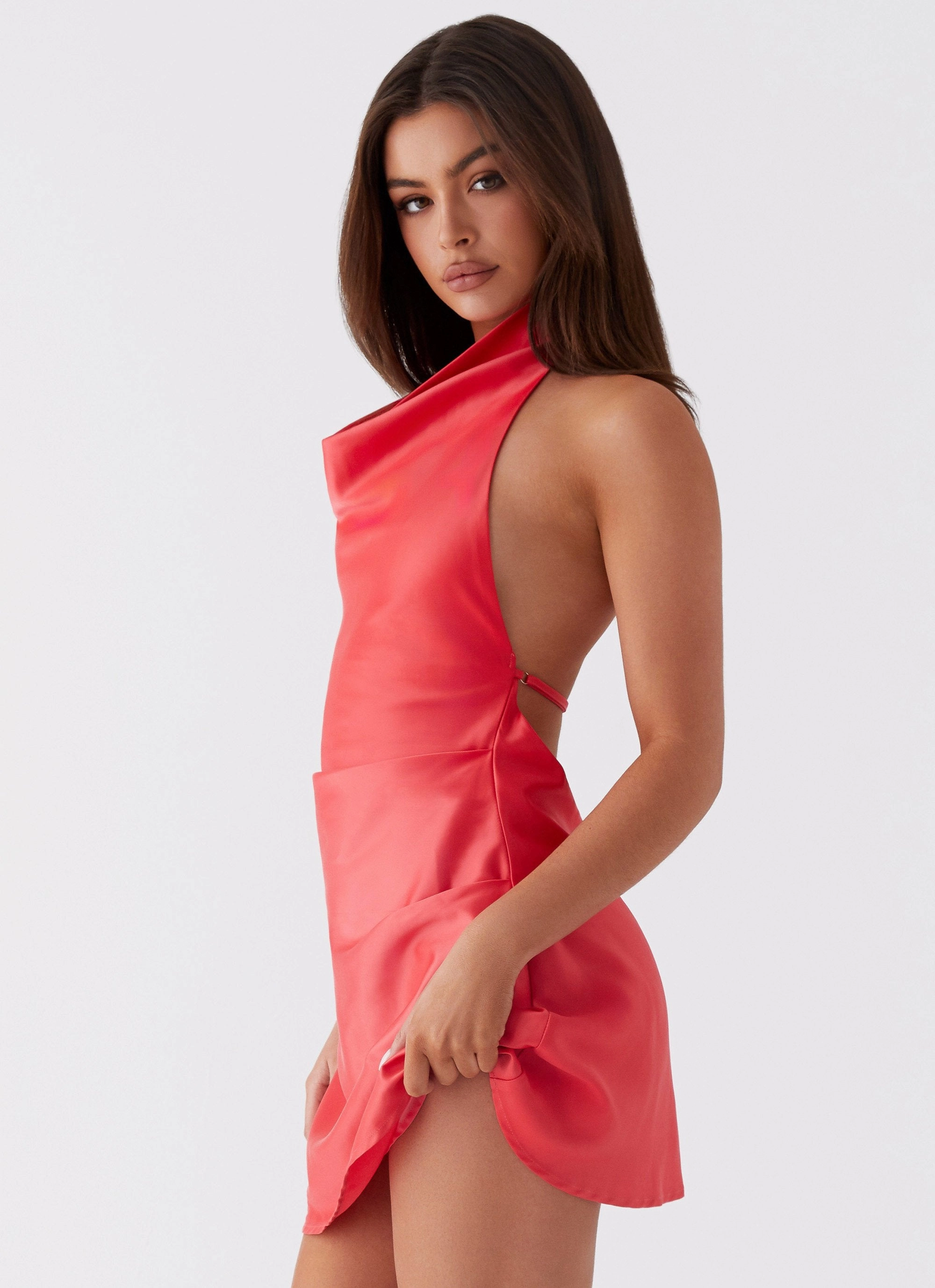 Simple Ease Fall Piece Sabina Mini Dress - Red