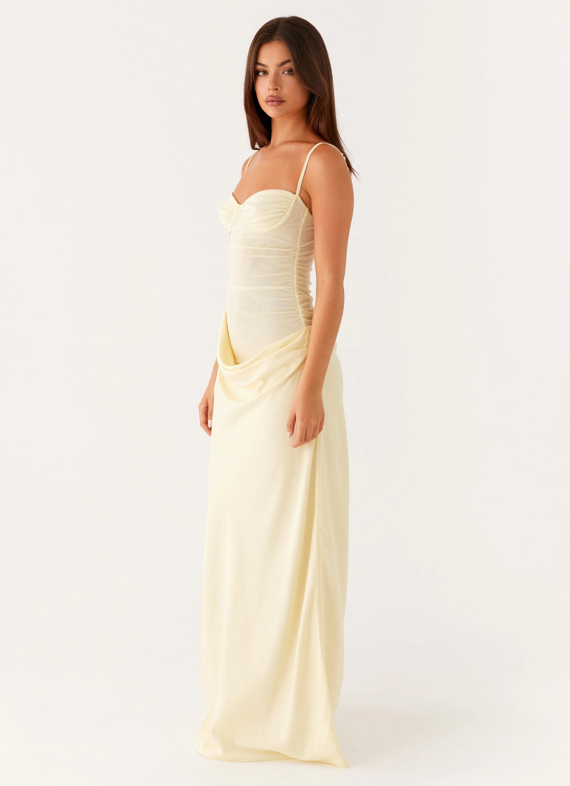 Romy Maxi Dress - Yellow Essential Piece Light Shape