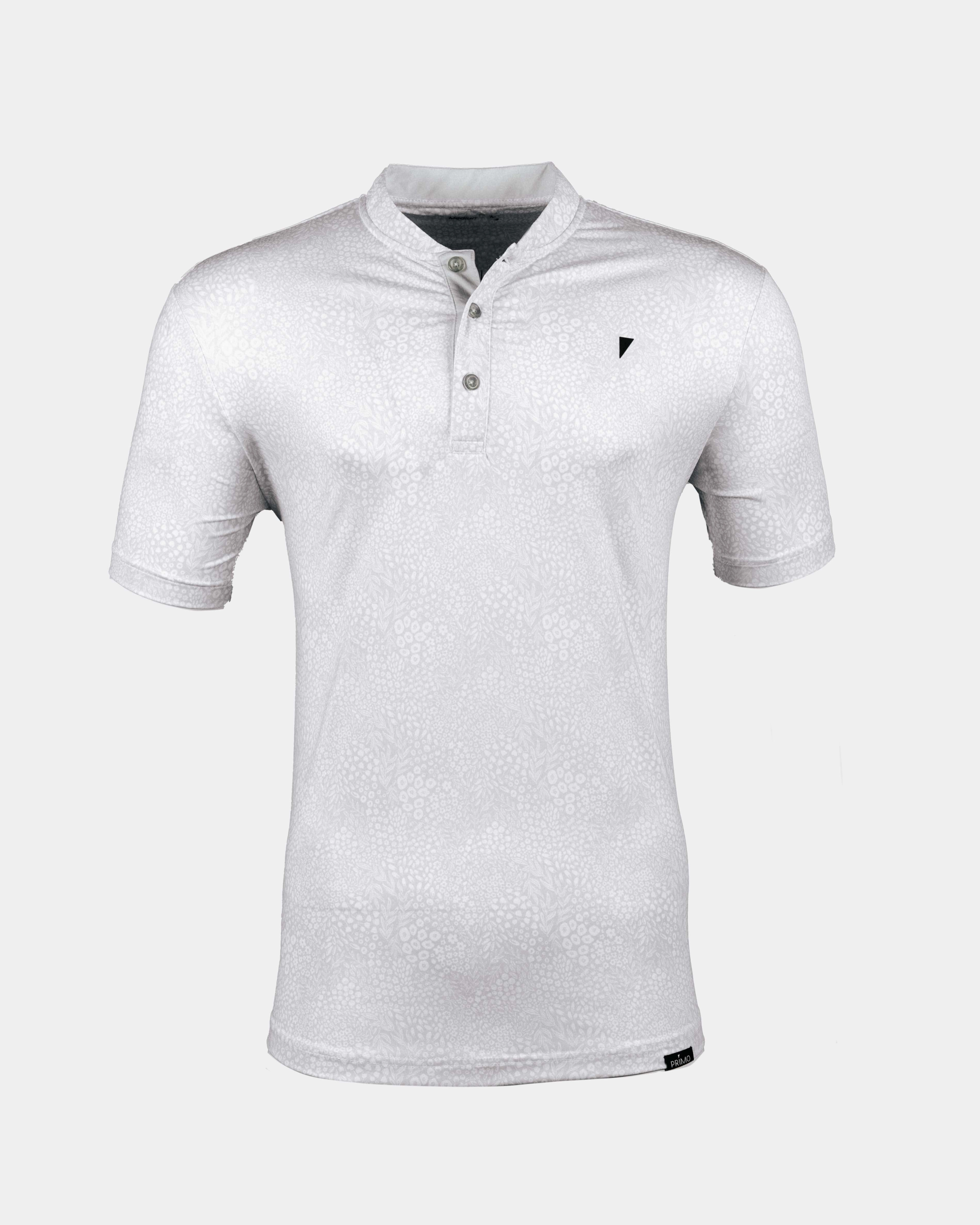 Light Gray Grove Blade Collar Polo Easycare FrictionResistant Trim