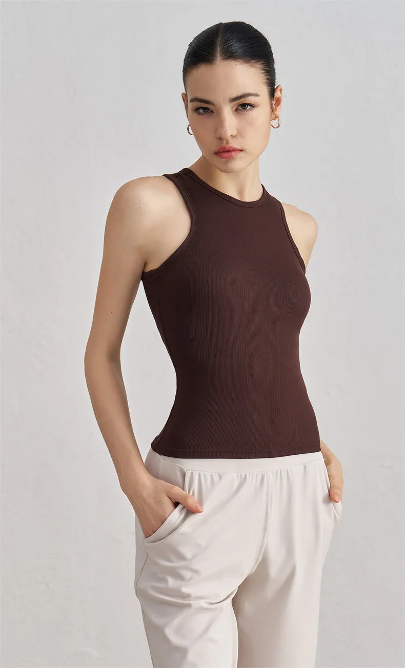 Victoria Ribbed Slim Tank Top