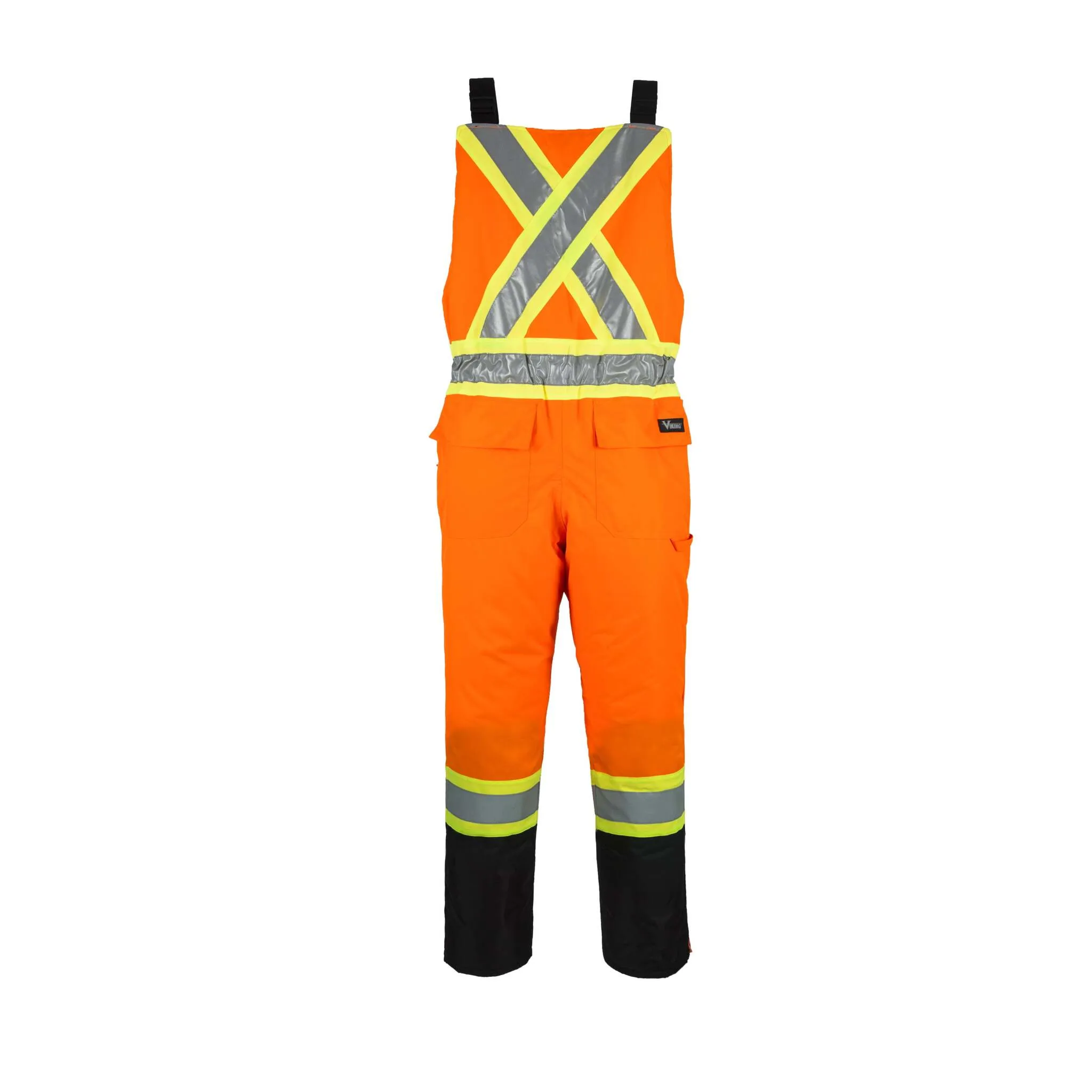 Viking Handyman® 6328P Insulated 300D Bib Pants, Water & Wind Proof, -30°C Protection, CSA Z96-15 Class 2/3, Reflective, Heavy-Duty | Sizes S-4XL