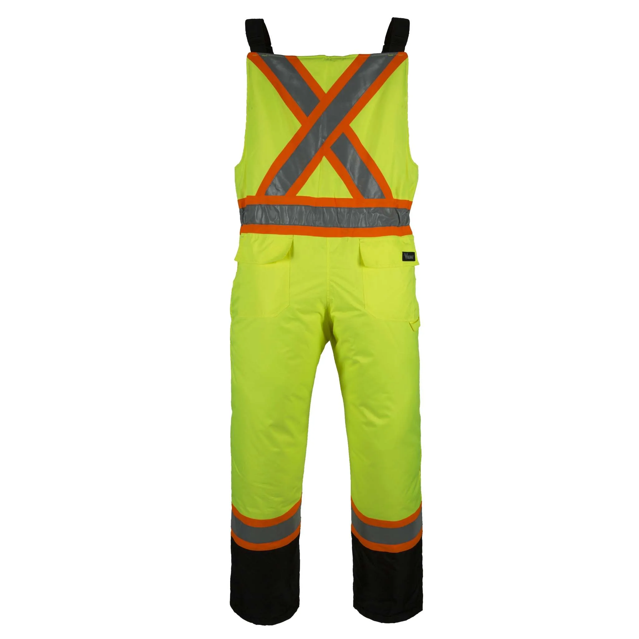 Viking Handyman® 6328P Insulated 300D Bib Pants, Water & Wind Proof, -30°C Protection, CSA Z96-15 Class 2/3, Reflective, Heavy-Duty | Sizes S-4XL