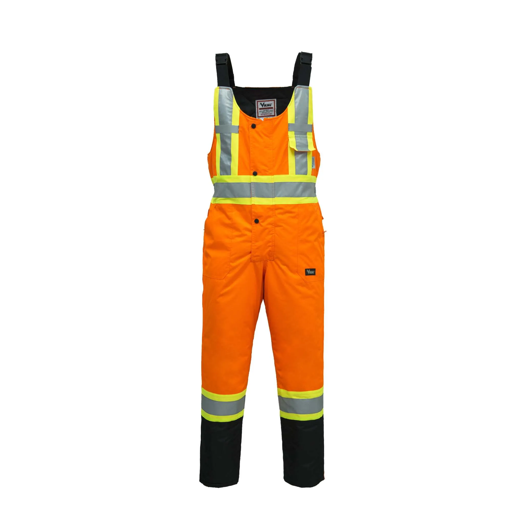 Viking Handyman® 6328P Insulated 300D Bib Pants, Water & Wind Proof, -30°C Protection, CSA Z96-15 Class 2/3, Reflective, Heavy-Duty | Sizes S-4XL