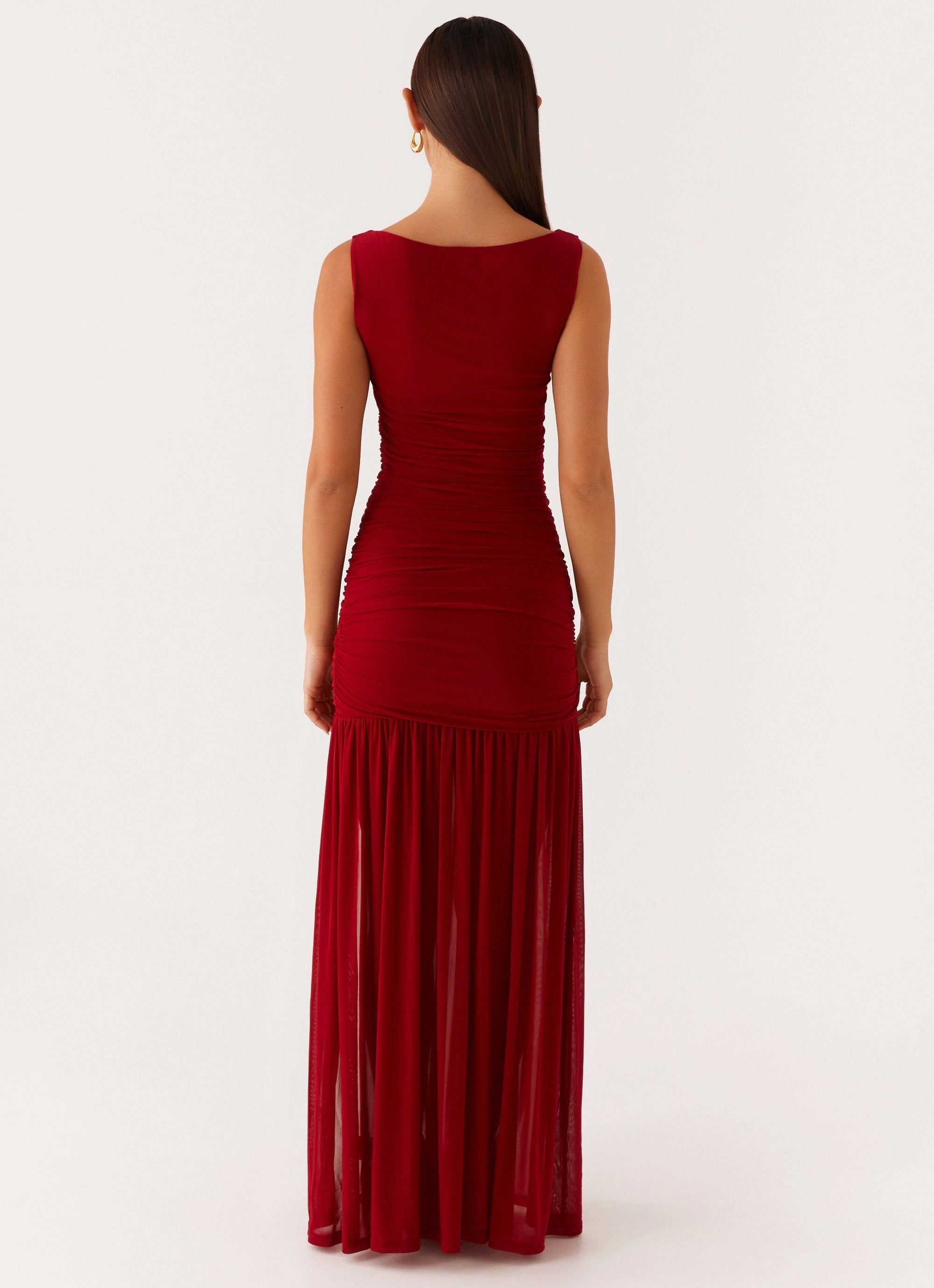 Manon Maxi Dress - Red Artistic Flair