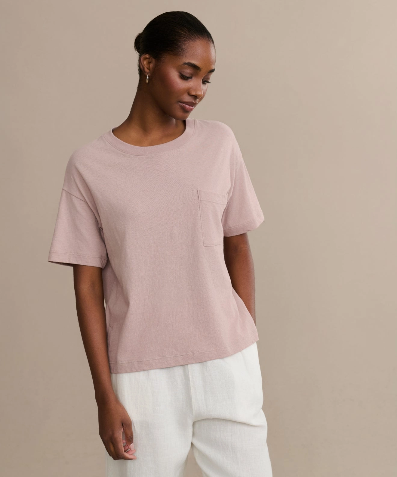 Lightweight Weave Vintage Pocket Tee