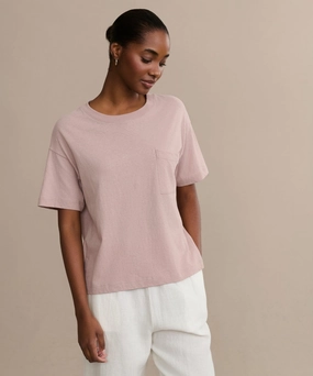 Lightweight Weave Vintage Pocket Tee
