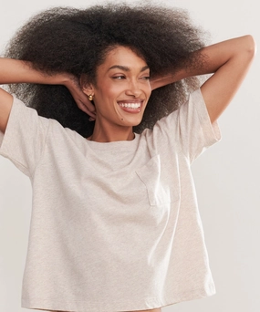 Vintage Pocket Tee Smooth Stitching Elegant Cut