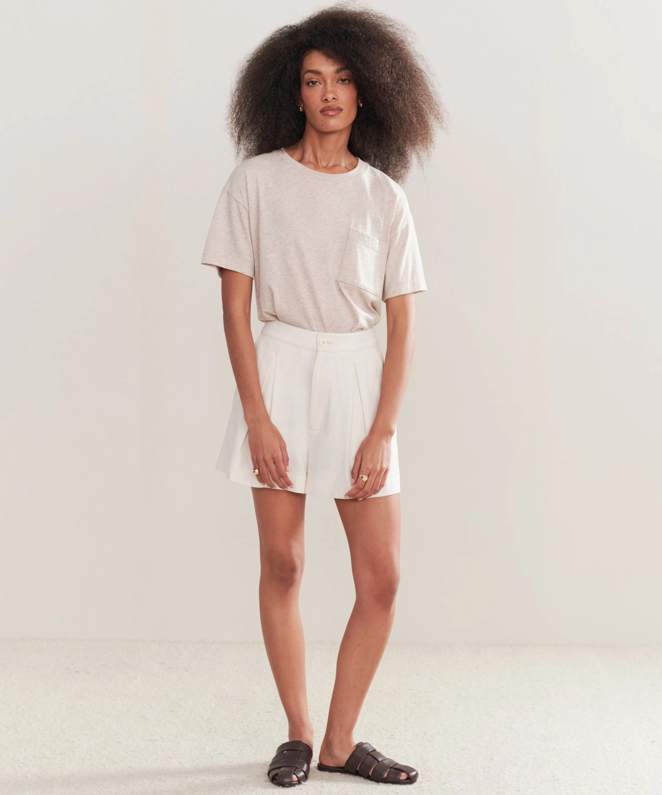 Tencel Lyocell Fiber Bonded Seam Durability Vintage Pocket Tee