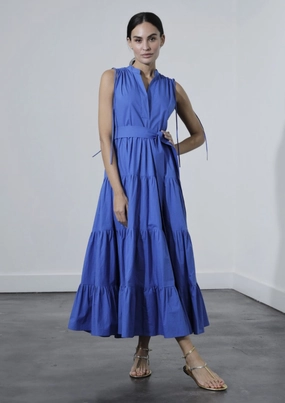 All Gender Fit Virginia Midi Dress - Colbalt