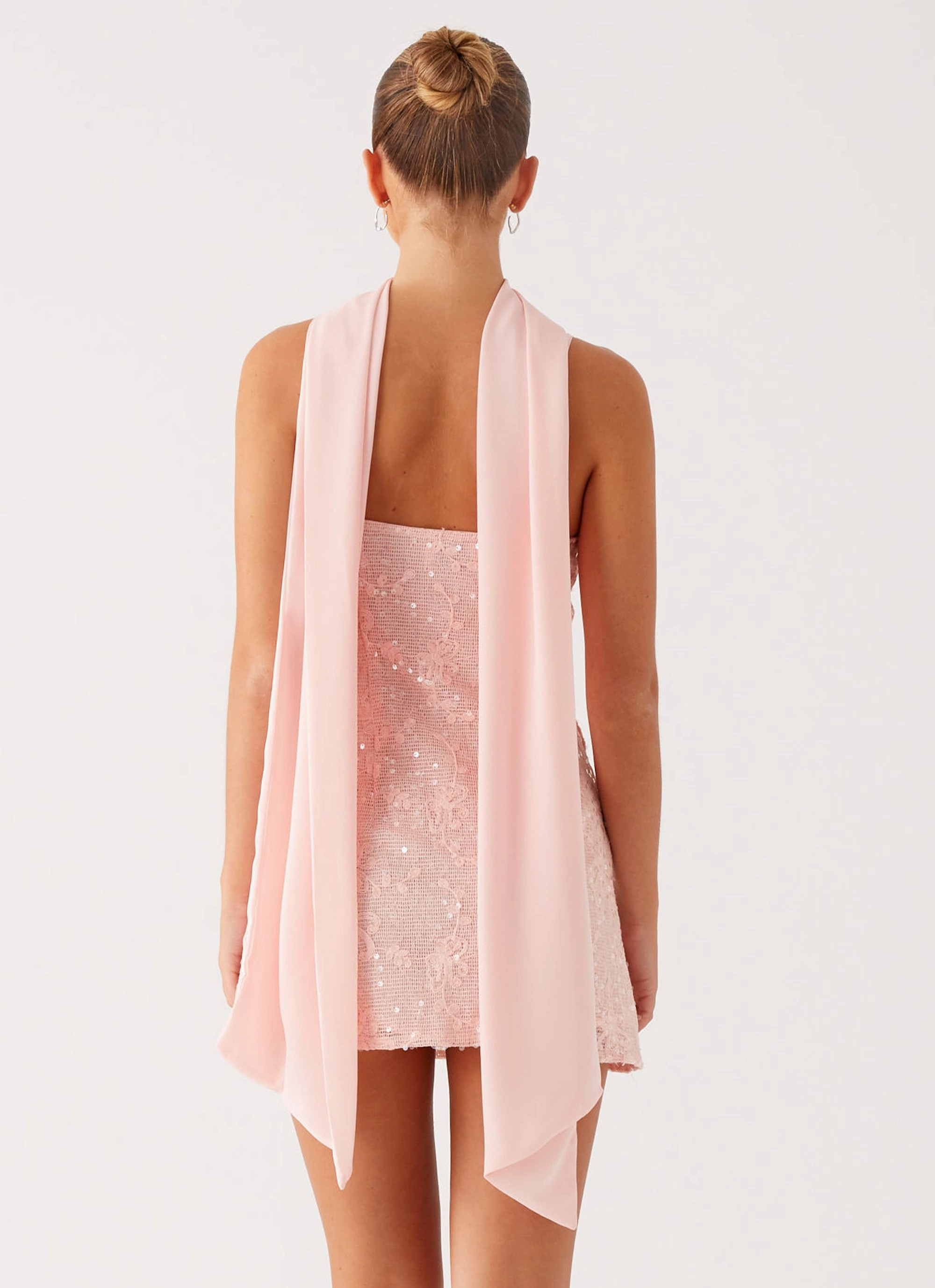 Vision Sequin Mini Dress - Pink Gentle Shine