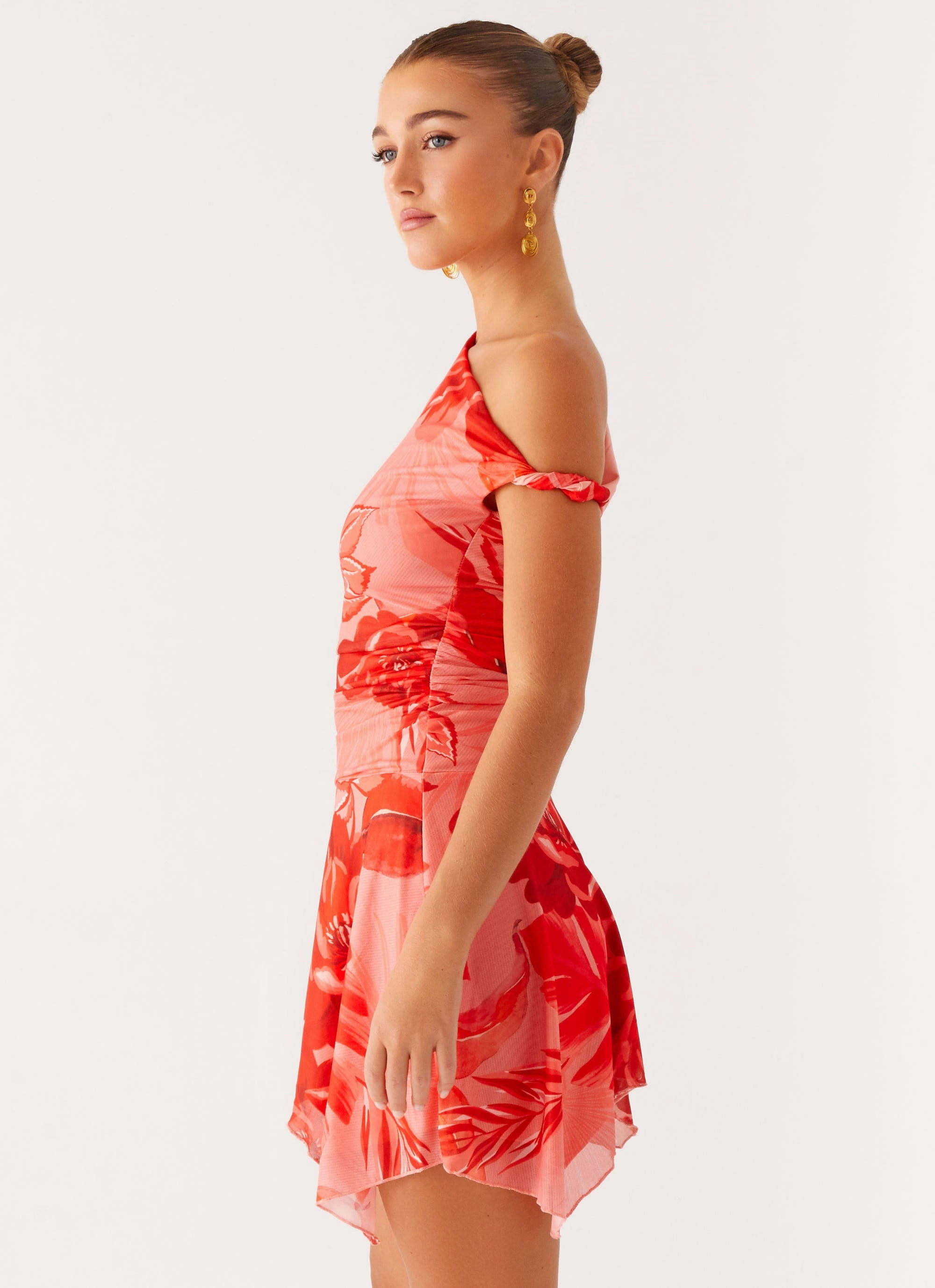 Statement Look Wade Mini Dress - Sicily Sunsets Print
