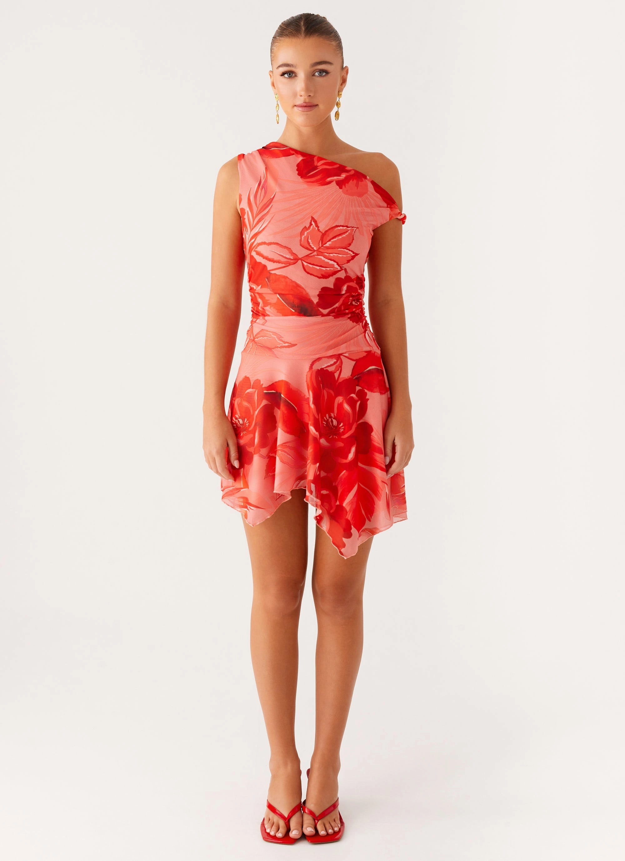 Wade Mini Dress - Sicily Sunsets Print Skin Hug